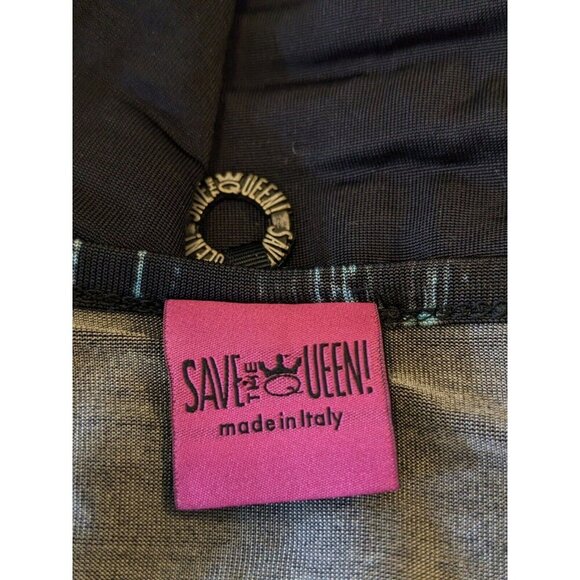 Save The Queen Womens Small Blouse Top Multicoloured Floral Drawstring Hem - Picture 5 of 9